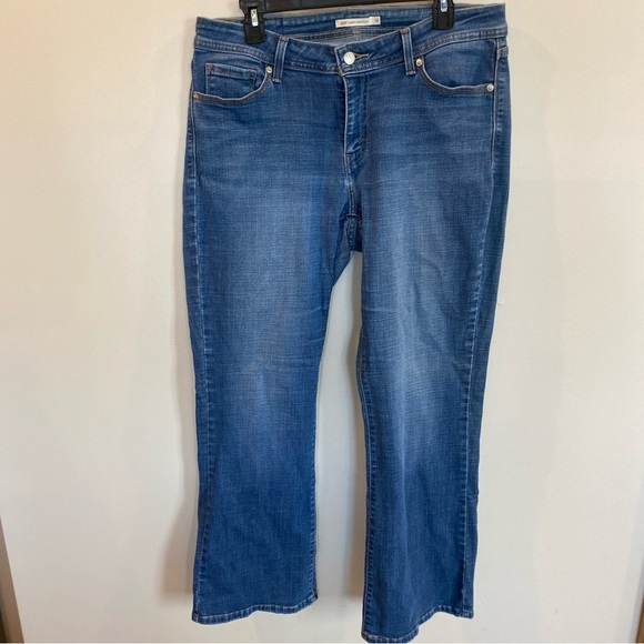 Levi’s Womens 529 Curvy Bootcut Jeans Denim Blue Size 14 - Picture 1 of 7
